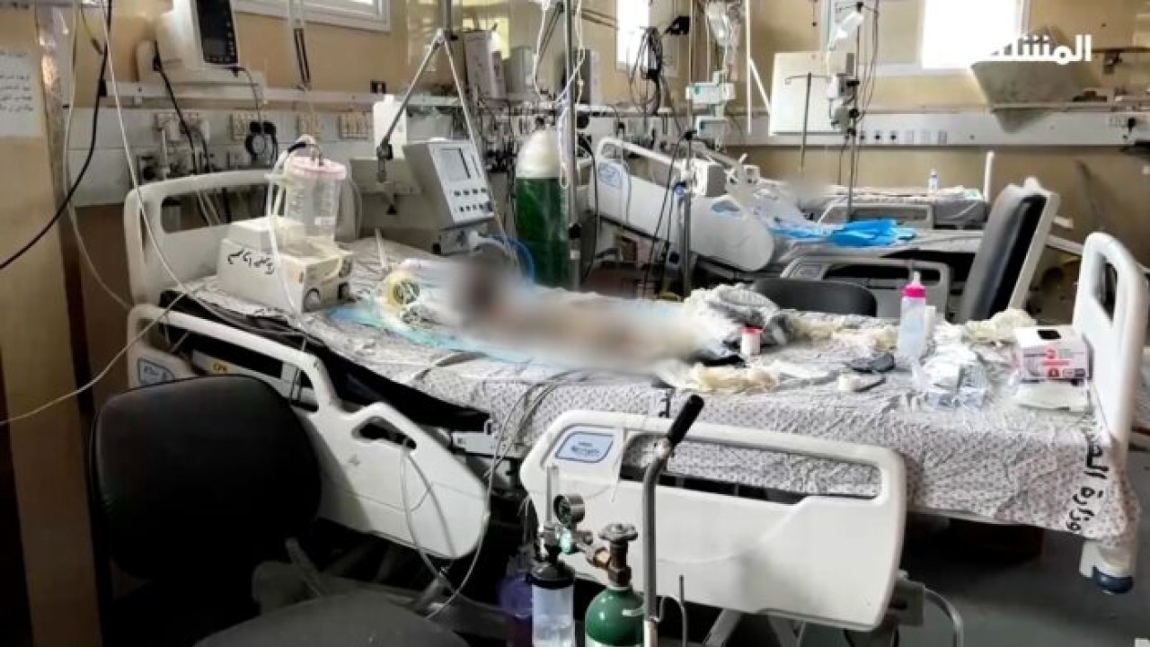 غزہ کے النصر ہسپتال میں آکسیجن ختم ہونے سے 4مریض جاں بحق