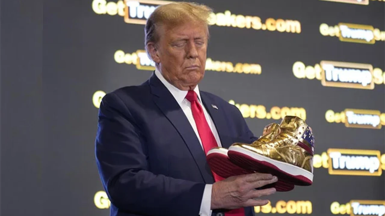 Trump launches its company’s shoes day after court setback