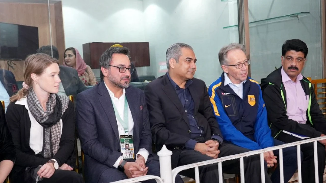 PSL 9: Punjab CM, Australian High Commissioner watch LQ Vs QG match