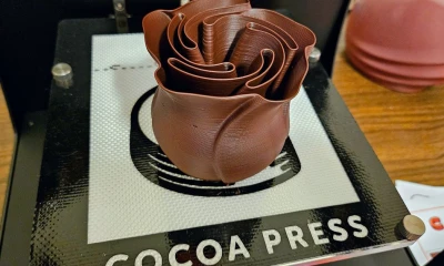 I printed chocolate on a 3D printer and ate it
