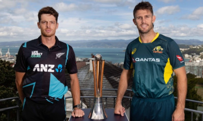 نیوزی لینڈ اور آسٹریلیا کی کرکٹ ٹیموں کے درمیان ٹی ٹونٹی سیریز کا آغاز (کل )پہلے میچ ہوگا
