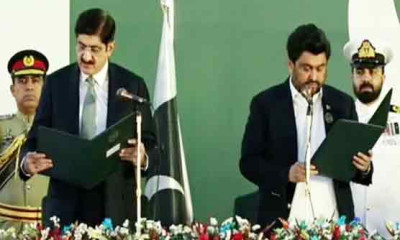 مراد علی شاہ نے وزیر اعلی سندھ کا حلف اٹھا  لیا