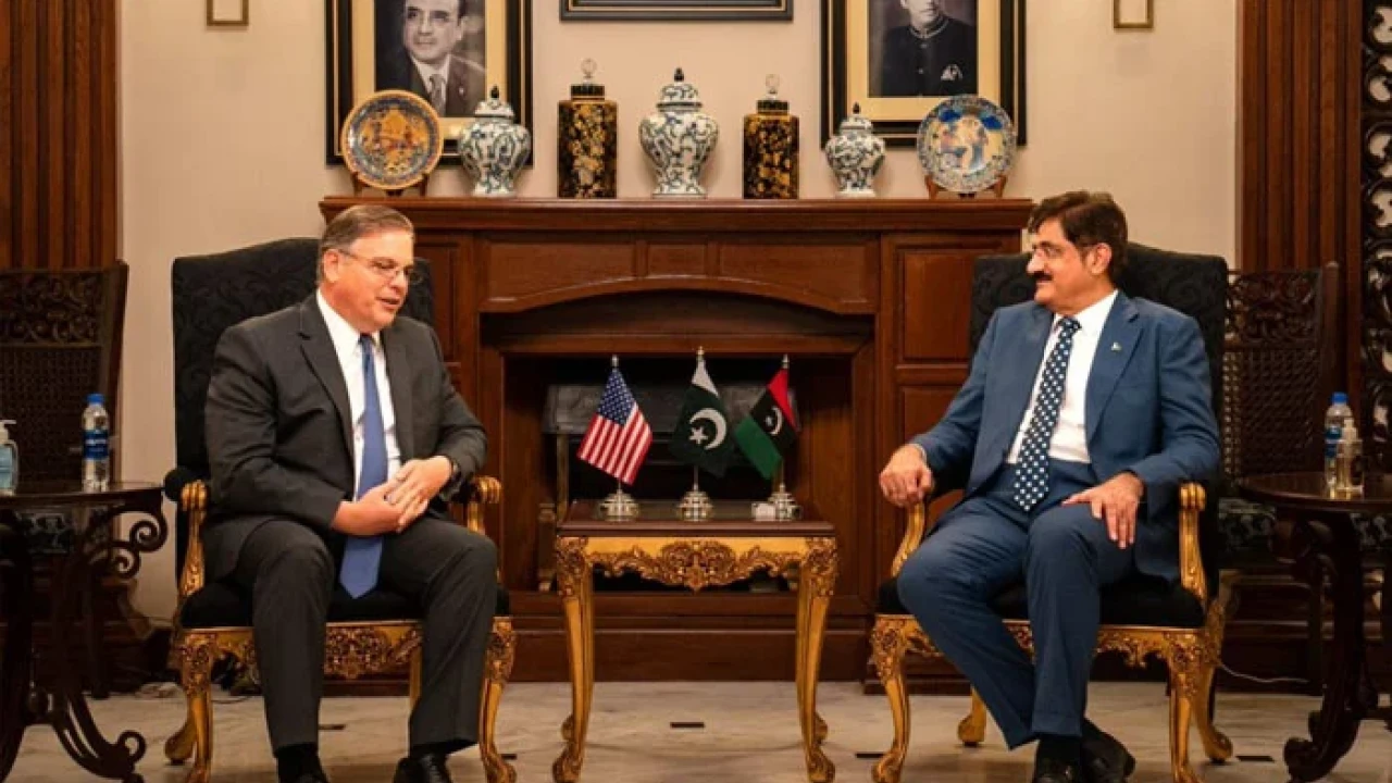 CM Sindh meets US ambassador Donald Blome