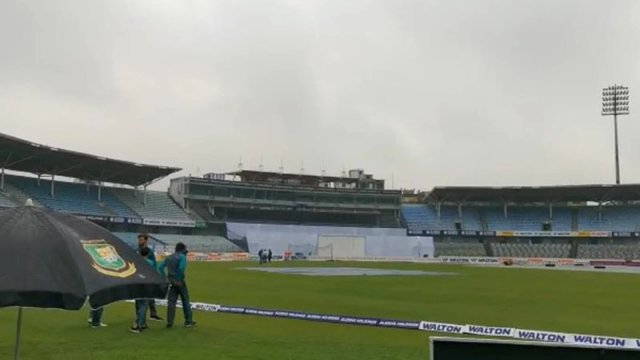 Dhaka Test: Wet outfield delays start of play on Day 4