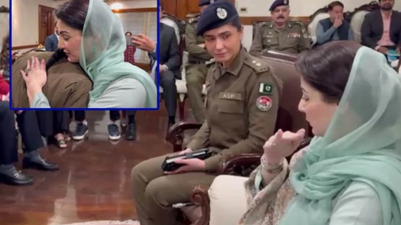 CM Punjab Maryam meets, hugs ASP Shahr Bano