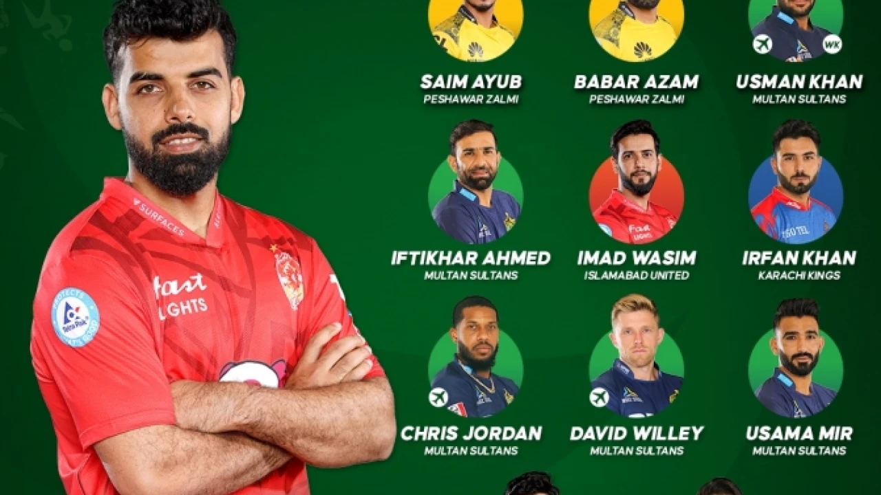 Shadab Khan named captain of Team of HBL PSL 9