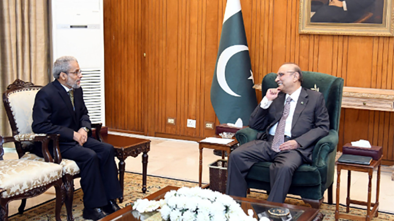 صدر مملکت آصف علی زرداری سے پاکستان میں یمن کے سفیر محمد مطہر الاشعبی کی ملاقات
